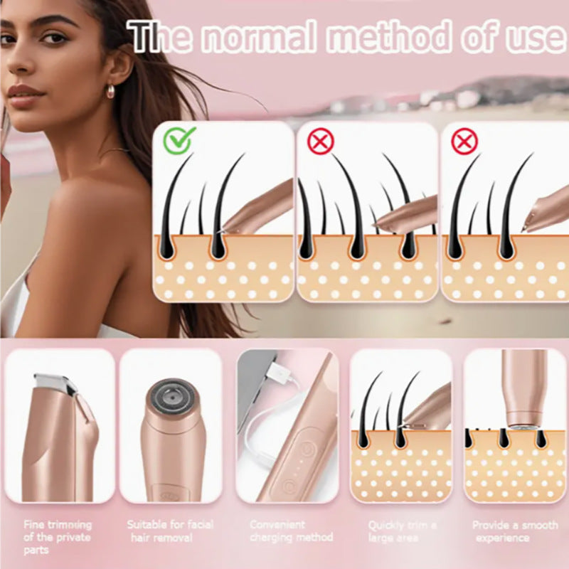 SmoothGlow™ Dual-Head Electric Hair Remover