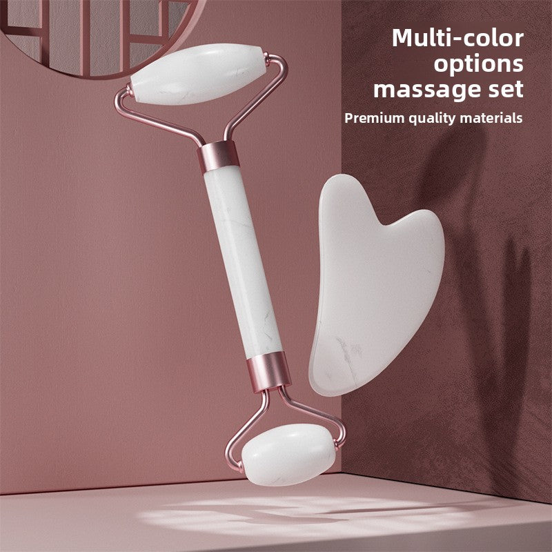 RoseGlow™ Quartz Facial Roller Set