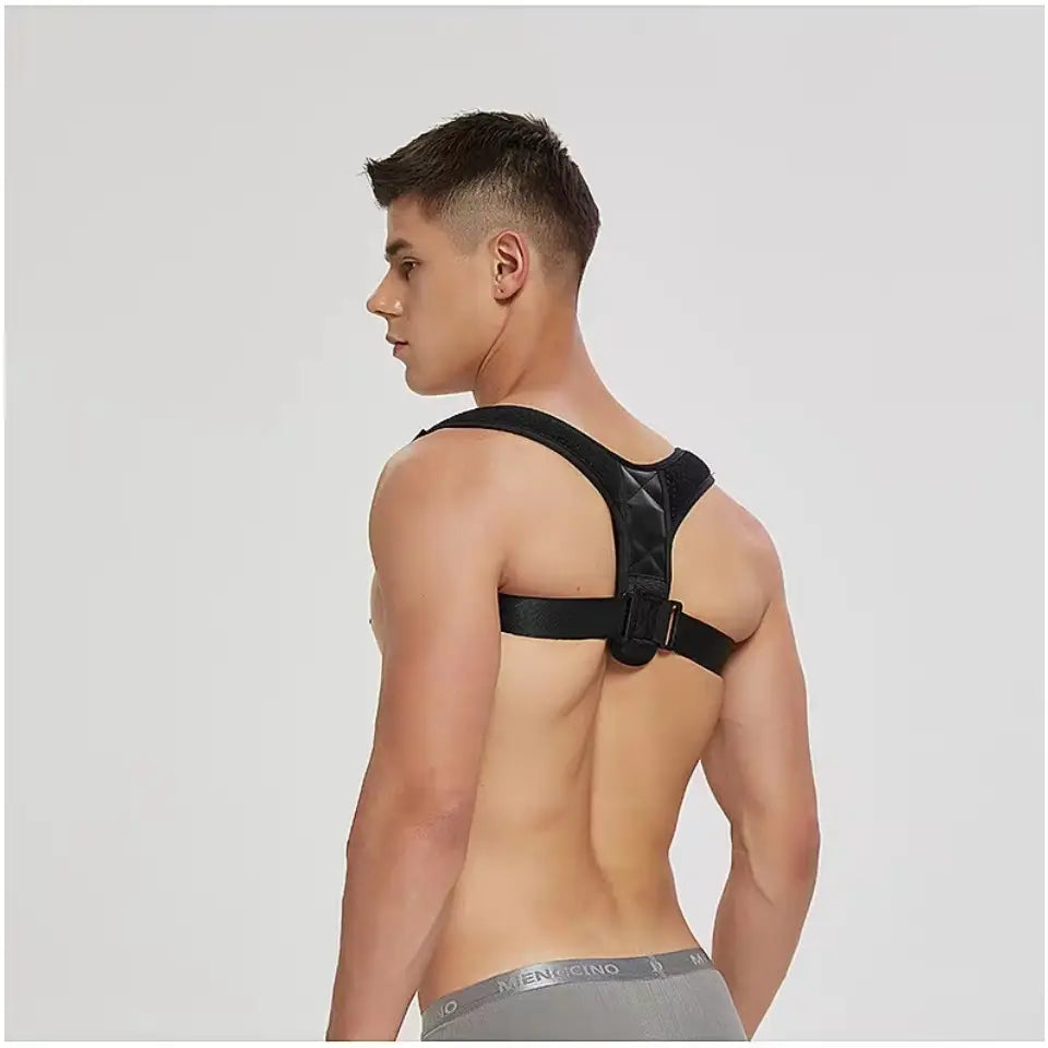 Novaro Adjustable Posture Corrector worn view, back