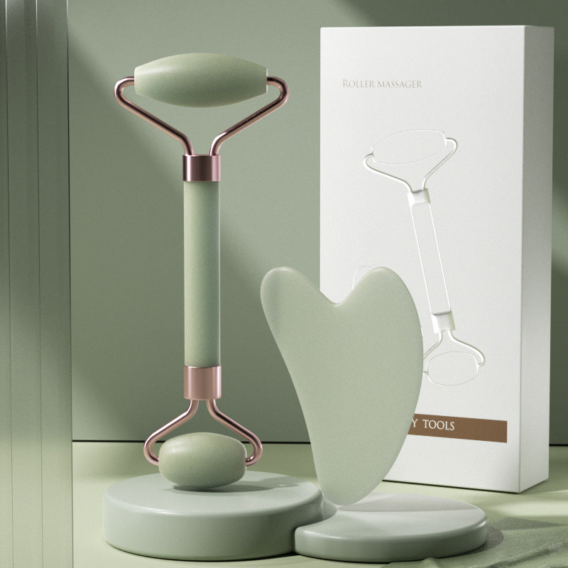 RoseGlow™ Quartz Facial Roller Set