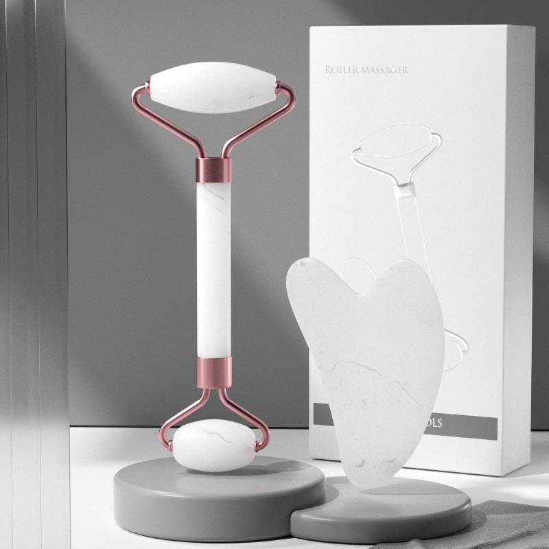 RoseGlow™ Quartz Facial Roller Set